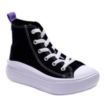 Tênis Infantil Converse Chuck Taylor Kids Move Hi Cano Alto Preto Lua