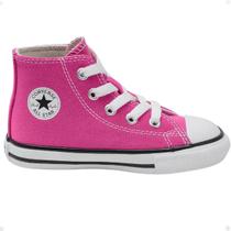 Tênis Infantil Converse Chuck Taylor Seasonal Juvenil Cano Médio Rosa