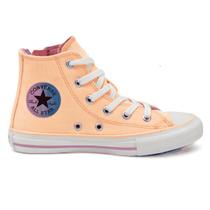 Tênis Infantil Converse Original Chuck Cano Alto Amarelo