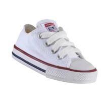 Tênis Infantil Converse Original Chuck Taylor Canvas Cano Baixo Lona Branco