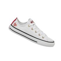 Tênis Infantil Converse Original Chuck Taylor Coração Cano Baixo Lona Branco