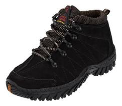 Tênis Infantil De Couro Bota Adventure Infantil Menino Para Passeios R2103