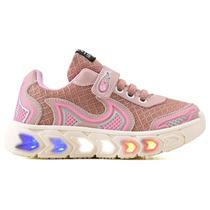 Tenis Infantil De Led Casual Jogger Meninas Escolar Basico