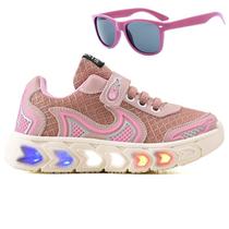 Tenis Infantil De Led Casual Jogger Meninas Escolar Basico + Oculos Tenis Infantil De Led Casual Jogger Meninas Escolar Basico + Oculos