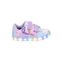Tênis Infantil De Led Feminino Casual Desenho Sereia Tênis Infantil De Led Feminino Casual Desenho Sereia