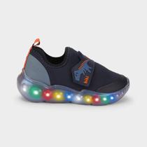 Tênis Infantil de Luz Bibi Roller Celebration 3.0 Azul Marinho de Dino Tênis Infantil de Luz Bibi Roller Celebration 3.0 Azul Marinho de Dino