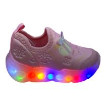 Tênis Infantil de Luz Bibi Roller Celebration 3.0 Rosa Doce Abelhinha