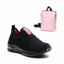 Tênis Infantil de Luz com Mochila Macio, Leve e Fácil de Calçar para o Dia a Dia