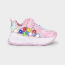 Tênis Infantil de Rodinhas Bibi Skatenis Light 2.0 Rosa