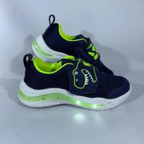 Tênis Infantil Dinossauro LED tiras autocolantes Minipé 2334 (64957)