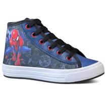 Tênis Infantil Disney Homem Aranha Cano Alto Menino - Marinho e Vermelho Tênis Infantil Disney Homem Aranha Cano Alto Menino - Marinho e Vermelho