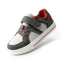 Tênis Infantil DREAM PAIRS LilLegends com Fecho em tiras autocolantes Cinza/Vermelho