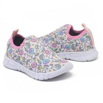 Tênis Infantil Escolar Calce Fácil Menina Confortável Unicórnio Arcoíris Volta as Aulas Tênis Infantil Escolar Calce Fácil Menina Confortável Unicórnio Arcoíris Volta as Aulas