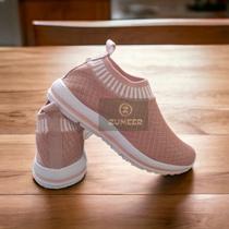 Tênis Infantil Escolar Menina Sem Cadarço