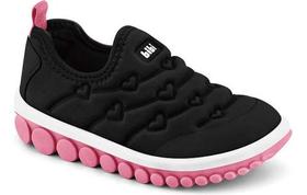 Tênis Infantil Feminino Bibi Roller 2.0 Preto Flamingo -