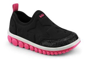 Tênis Infantil Feminino Bibi Roller 2.0 Preto Hot Pink - Tênis Infantil Feminino Bibi Roller 2.0 Preto Hot Pink -