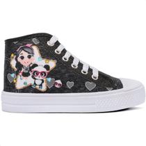 Tênis Infantil Feminino Botinha Casual Lulu Menina Glitter Tênis Infantil Feminino Botinha Casual Lulu Menina Glitter