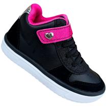 Tênis Infantil Feminino Cano Alto Kidy Happy Sem Cadarço 313002