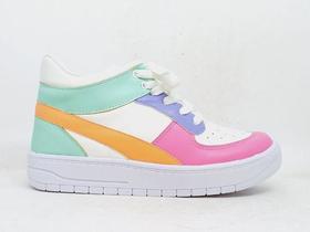 Tênis Infantil Feminino Cano Médio Menina Fashion Colors