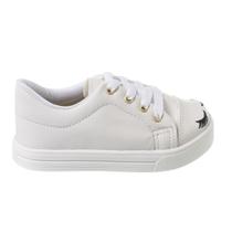 Tênis Infantil Feminino Casual Cadarço Cílios Personagens