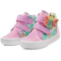 Tênis Infantil Feminino Casual Escolar Menina Leve Borboleta Gatatuya Tênis Infantil Feminino Casual Escolar Menina Leve Borboleta Gatatuya