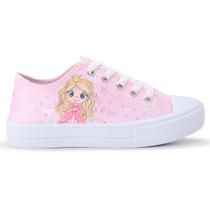 Tênis Infantil Feminino Casual Princesa Menina Botinha
