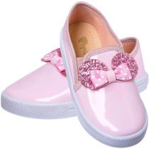 Tênis Infantil Feminino Escolar Slip On Sapato Menina Tênis Infantil Feminino Escolar Slip On Sapato Menina
