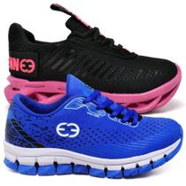 Tênis Infantil Feminino Esportivo Modelos Diferentes - Kit 2 Pares