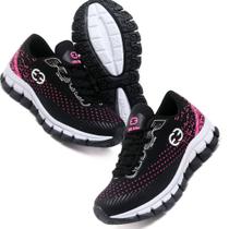 Tênis Infantil Feminino Evoltenn Impacto Preto e Pink