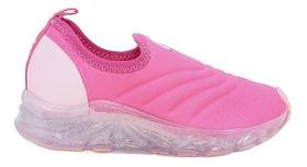 Tênis Infantil Feminino Kidy Led Light Fun Pink Original