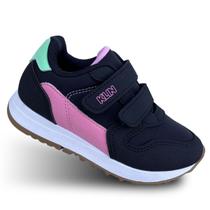 Tênis Infantil Feminino Klin Walk Calçado sem Cadarço para menina 216123