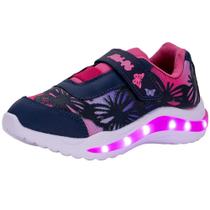 Tênis infantil feminino led minipé - mp2302