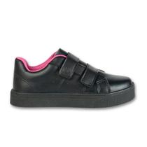 Tênis Infantil Feminino Menina Casual Escolar Dia a Dia Preto Pink 193.024-409/195.053-409 Tênis Infantil Feminino Menina Casual Escolar Dia a Dia Preto Pink 193.024-409/195.053-409