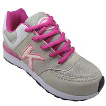 Tênis Infantil Feminino Menina Juvenil Gelo Pink KidStar