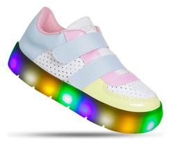 Tenis Infantil Feminino Menina Sapato Com Luzinha Luz Led Tenis Infantil Feminino Menina Sapato Com Luzinha Luz Led