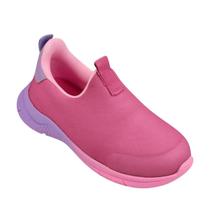 Tênis infantil feminino mini soft calce fácil pink Pampili