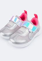 Tênis Infantil Feminino Mini Soft Prata