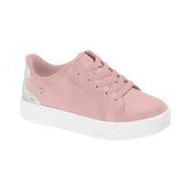 Tênis Infantil Feminino Napa Rosa Prata Molekinha 2520.1738 Tênis Infantil Feminino Napa Rosa Prata Molekinha 2520.1738