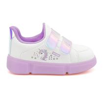 Tênis Infantil Feminino Novopé Holografico LED Branco - 5000 Tênis Infantil Feminino Novopé Holografico LED Branco - 5000