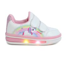 Tênis Infantil Feminino Novopé Luz de Led Unicórnio Rosa 72 Tênis Infantil Feminino Novopé Luz de Led Unicórnio Rosa 72