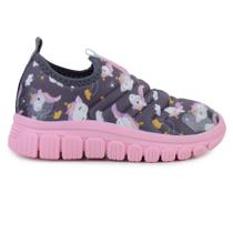 Tênis Infantil Feminino Novopé Unicórnios Rosa - 99001125 Tênis Infantil Feminino Novopé Unicórnios Rosa - 99001125