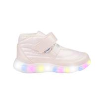 Tênis Infantil Feminino Pampili Bege com LED - 68207 Tênis Infantil Feminino Pampili Bege com LED - 68207