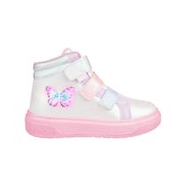 Tênis Infantil Feminino Pampili Branco com LED - 7360 Tênis Infantil Feminino Pampili Branco com LED - 7360