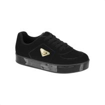 Tênis Infantil Feminino Preto Com Detalhe Dourado Tênis Infantil Feminino Preto Com Detalhe Dourado