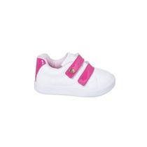 Tênis Infantil Feminino Sameka Matelassê Branco Pink