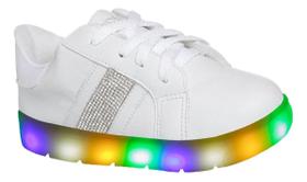 Tenis Infantil Feminino Sapato Menina Com Luzinha Luz Led Tenis Infantil Feminino Sapato Menina Com Luzinha Luz Led