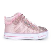 Tênis Infantil Feminino Skechers LED Shuffle Lites Rosa 3149