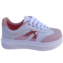 Tênis Infantil Feminino Sola Alta Casual Plataforma Original Escolar Confortável Estiloso Leve Tênis Infantil Feminino Sola Alta Casual Plataforma Original Escolar Confortável Estiloso Leve