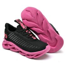 Tênis Infantil Feminino Solado Trançado Confortavel Pink