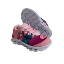 Tênis Infantil Feminino Stitch Led Confortável Lançamento